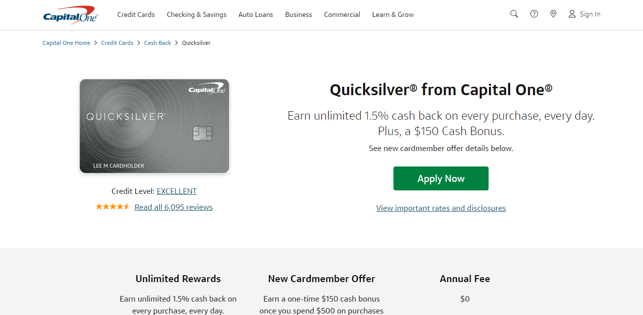 Capital One Quicksilver Credit Card Review 2021 The